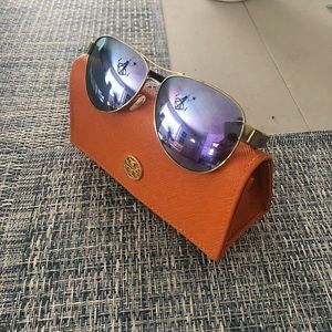 Tory Burch blue sunglasses
